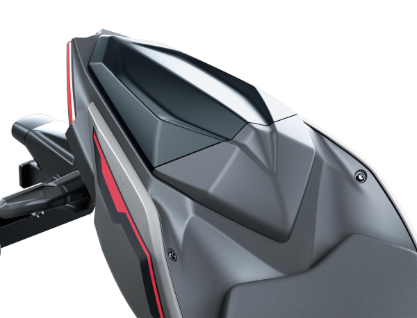 Couverture de siège passager métallique Flat Spark Black (739) pour Kawasaki Ninja 500 SE / Z 500 Original