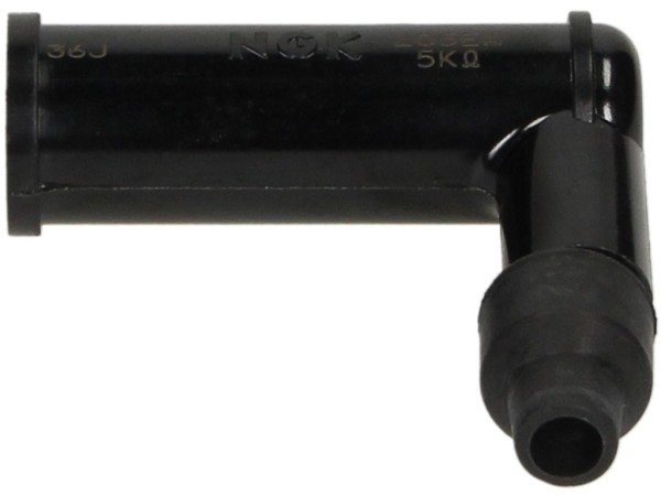 Cosse de bougie d'allumage NGK, L05EA, noire, angle 90°, pour écrou de raccordement, design spécial