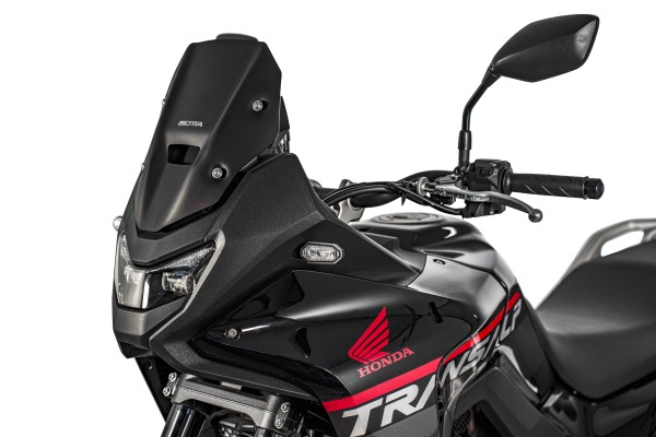 Pare-brise sport noir mat - hauteur 315 mm pour Honda XL 750 Transalp (25-)