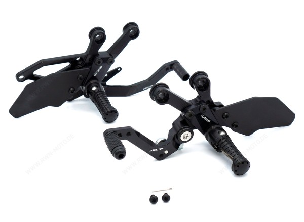 Repose-pieds réglables en billet-aluminium pour Yamaha YZF-R7 2021-