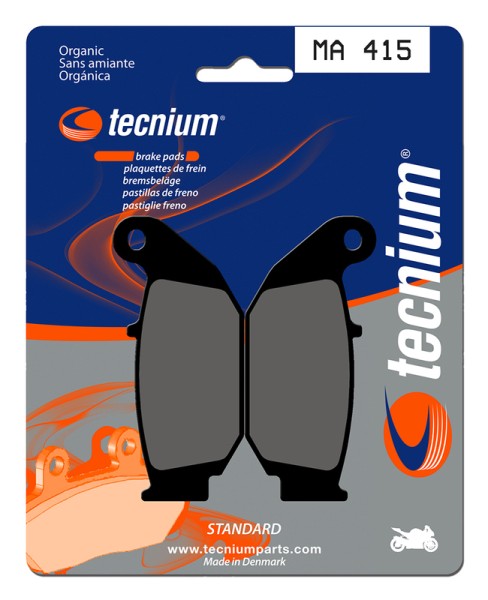 Plaquettes de frein organiques Tecnium Street - MA415