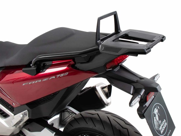 Support de topcase Alurack noir pour Honda NSS 750 Forza (21-) Hepco & Becker