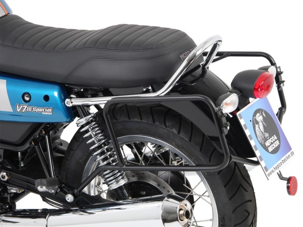 Support de valises latérales vissé noir pour V 7 III stone/ special/ Anniversario/ Racer (année 17-)