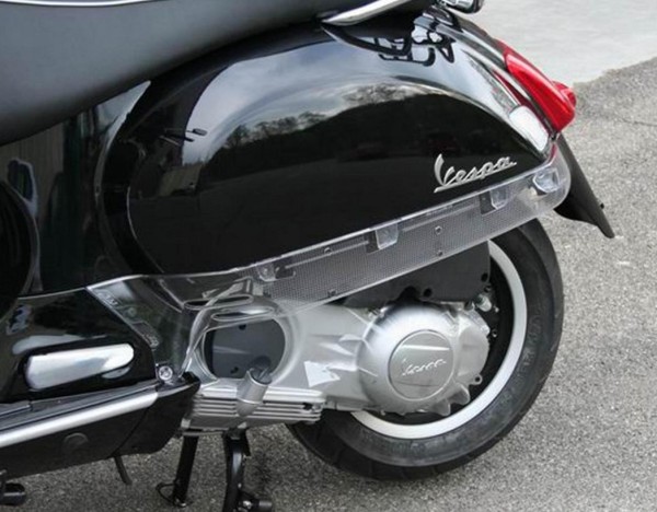 Habillage latéral gauche/droite pour Vespa GTS/GTS Super/GTV 125-300ccm, transparent