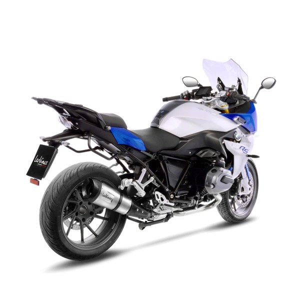 Système d?èchappement LeoVince Factory S pour BMW R 1200 R /RS, acier inoxydable argenté, slip on, Euro4, E-approbation
