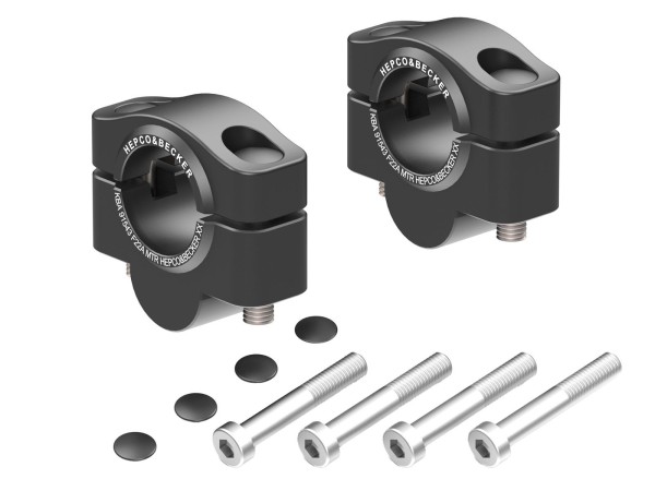 Augmentation du guidon argent H=20 mm pour BMW F 800 R (09-14) Hepco & Becker