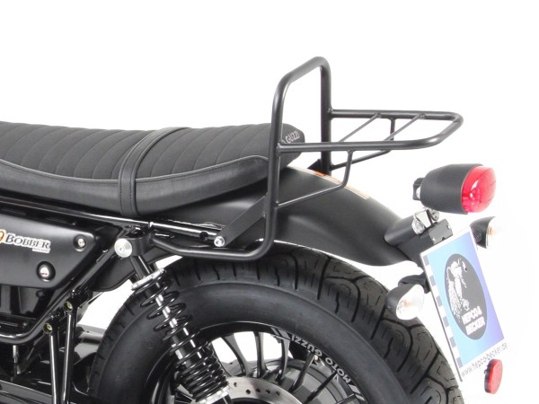 Porte-bagages tubulaire Topcase noir pour V 9 Bobber (année 16-) modèle avec selle courte