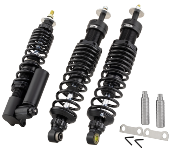 Kit amortisseur avant & arrière pour Vespa GTS/GTS Super/GTV/GT 60/GT/GT L 125-300ccm, noir mat