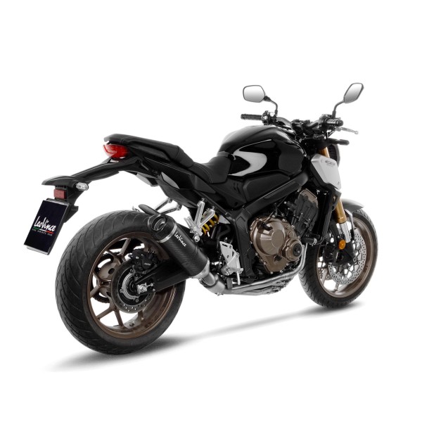 Système complet LeoVince LV One Evo pour Honda CB 650 RA Neo Sports Cafe, carbone, expertise électronique