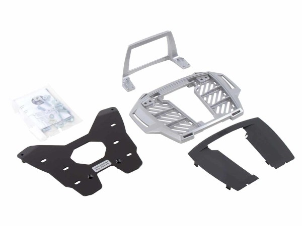 Support de top case Alurack pour porte-bagages d'origine argenté pour BMW R 1250 GS (19-23) Hepco & Becker