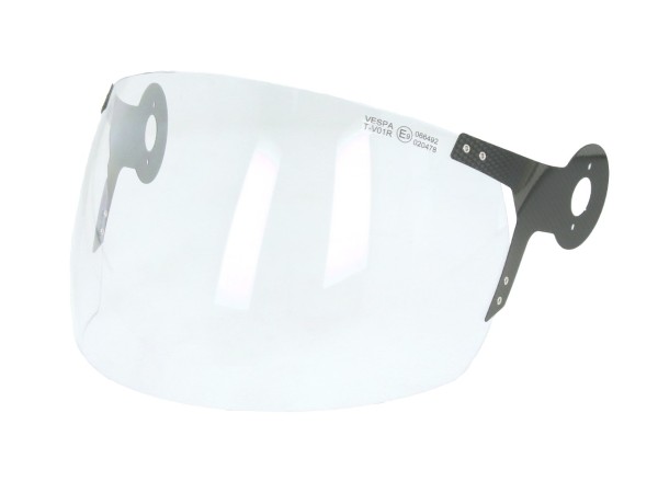 Visière transparente avec support en carbone pour casque Vespa Argentario, Officina 8