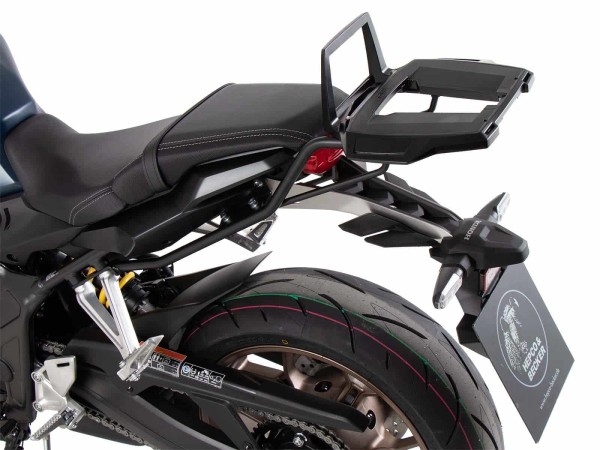 Support de topcase Alurack noir pour Honda CBR 650 R (21-23) Hepco & Becker