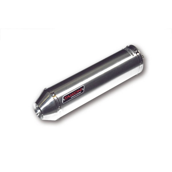 Silencieux Takkoni Honda X-ADV 750, acier inoxydable argenté, homologué E, Euro4+5