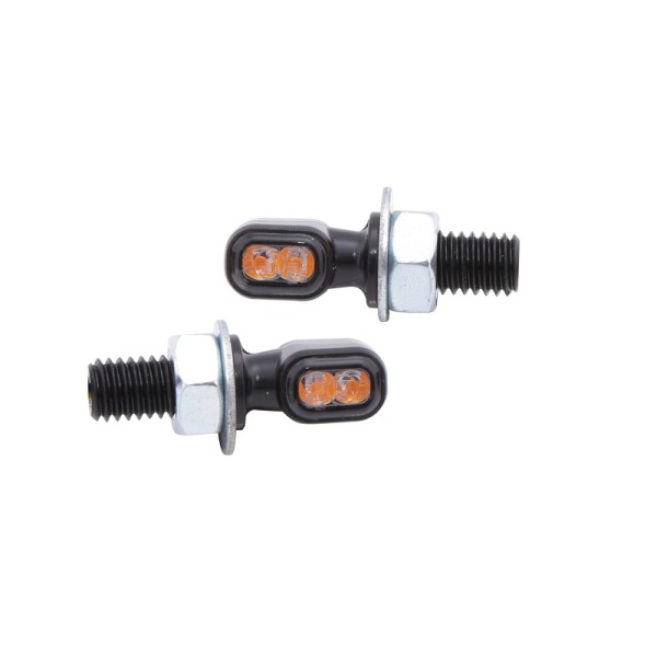 HIGHSIDER Smart Vision-TS LED Blinker Gehäuse Schwarz / Linse Rauchgrau (Paar), Vorn & Hinten