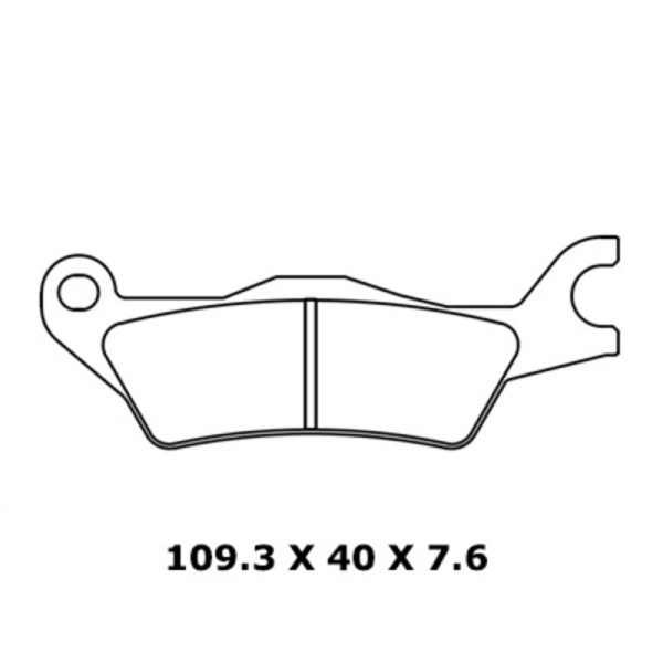 CL Brakes Street plaquettes de frein en métal fritté - 1258A3+