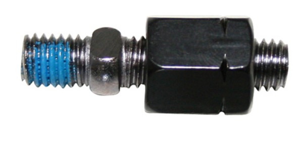 HIGHSIDER pro Adaptateur de miroir noir M8 filetage à gauche sur M8