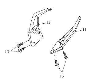 Assist Grip left (poignée de maintien du passager) gauche Yamaha Tracer 700 (19-) Original Yamaha