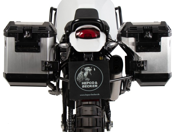 Kit de support de valises Cutout support incl. kit de valises Xplorer Cutout argent pour Ducati Desert X (22-)