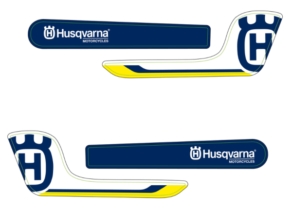 Set d'autocollants de protection des mains pour Husqvarna FS 450