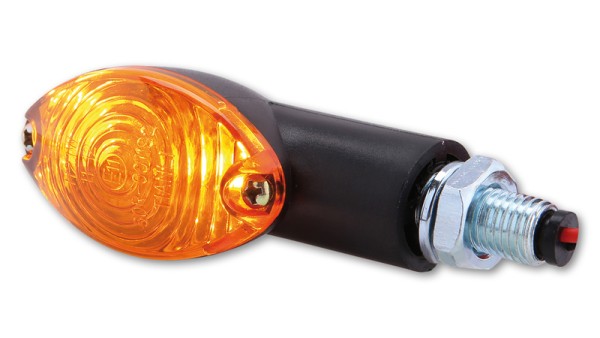 HIGHSIDER Smart Cateye ampoules mini-clignotants boîtier noir / lentille orange (paire), avant & arrière