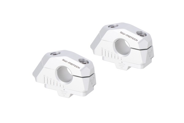SW-Motech Pose de guidon variable, argent pour guidon Ø 22 mm, H=25 mm pour Honda CB 1100 EX - SW Motech