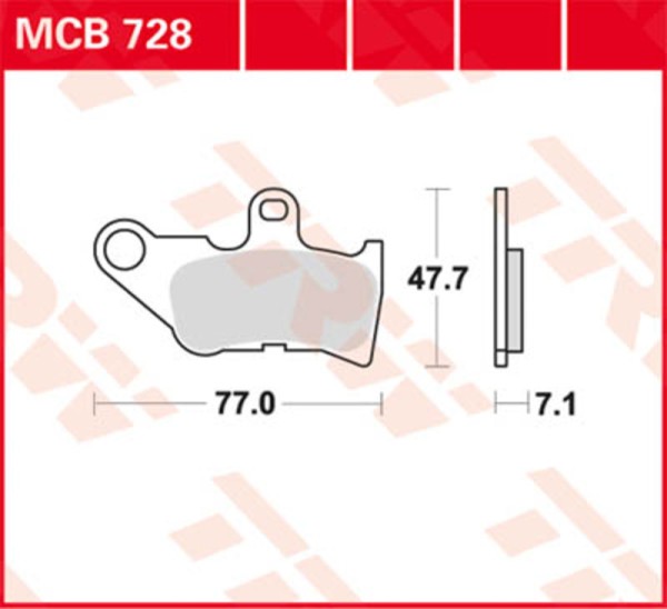 TRW Lucas Plaquette de frein MCB547