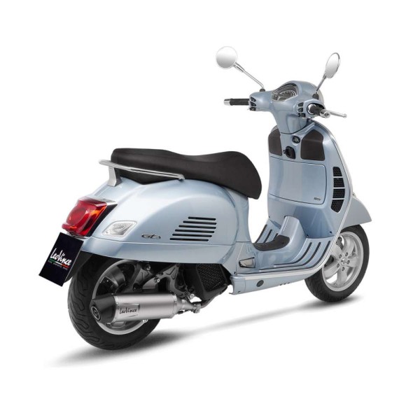 LeoVince système d'échappement LV One Evo pour Vespa GTS 125 /Super, argent, slip on, expertise E, Euro5