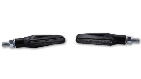 HIGHSIDER Smart Stix LED clignotants boîtier noir / lentille claire (paire), avant & arrière