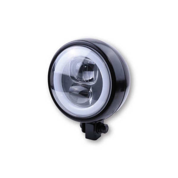 HIGHSIDER pro Phare plat type 9 LED noir E-approuvé (1pc)