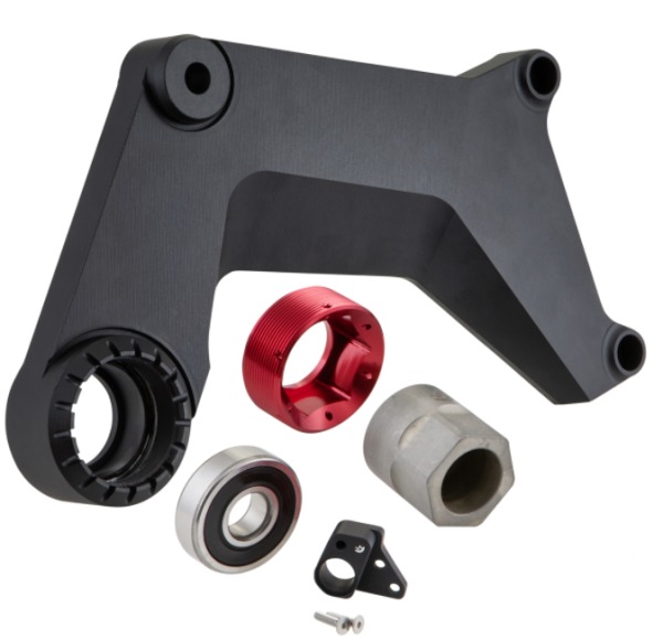 Bras oscillant pour pot d'échappement racing, arrière pour Vespa GTS/GTS Super/GTV 125-300ccm avec ABS, noir