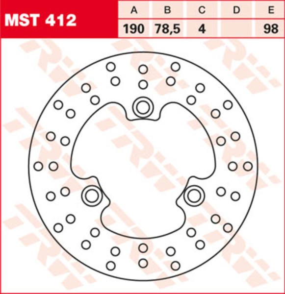 TRW Lucas Disque de frein MST258, rigide