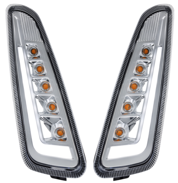 Kit clignotant avant gauche/droite pour Vespa Primavera/Sprint 50ccm 2T/4T, clair