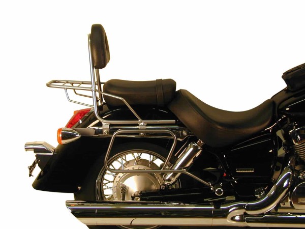 Porte-sac en cuir tubulaire chromé pour Honda VT 750 C Shadow (04-07) Hepco & Becker