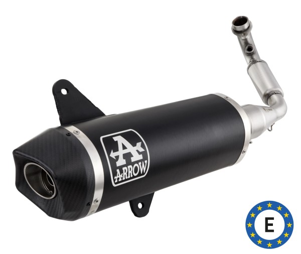 Échappement sport Arrow Urban avec cat / carbone pour Vespa GTS/GTS Super/GTV 300ccm HPE (`20-) Euro 5