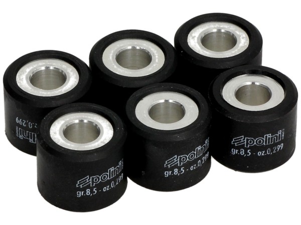 Jeu de galets de variateur Polini, 20x17 mm, 8,5 g, pièces : 6