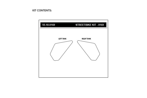 Stompgrip Tank Pad klar, Icon, für Zero SR/F/S Typ: SR ZF13.0,S ZF9.8, Baujahr 2019-2020