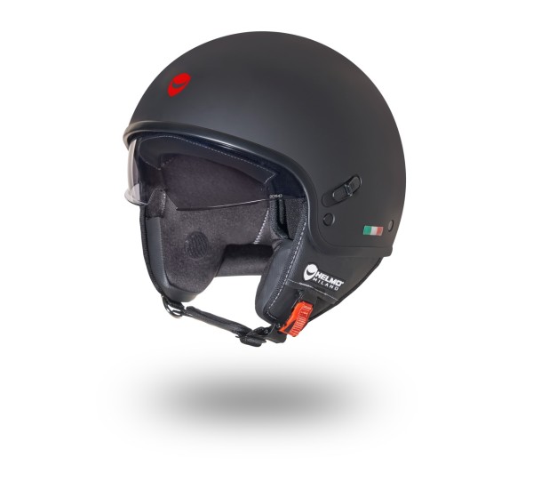 Helmo Milano Demi Jet Puro Slider noir mat