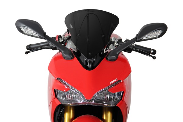 Visière moulée d'origine MRA "OM" noire pour Ducati Supersport 939 / 950 /S (21-)