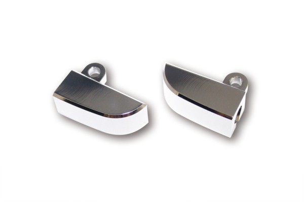 Support de clignotant HIGHSIDER pro chrome (paire)