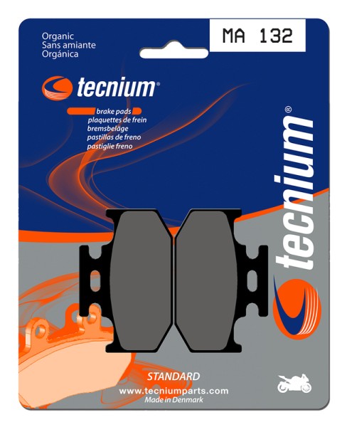 Plaquettes de frein organiques Tecnium Street - MA132