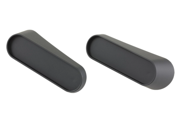 Support réflecteur carénage latéral, arrière gauche & droite pour Vespa, noir mat