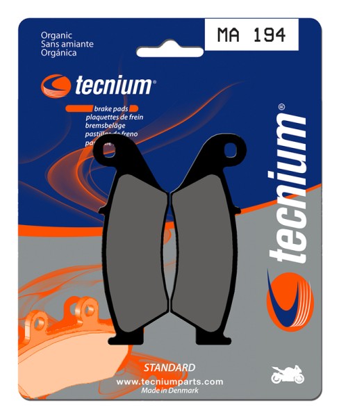 Plaquettes de frein organiques Tecnium Street - MA194