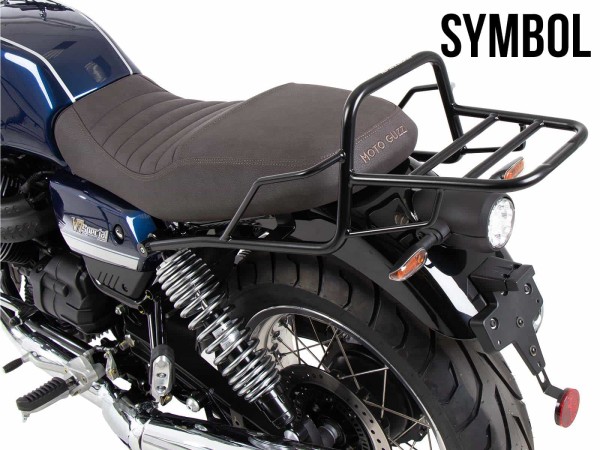 Porte-bagages tubulaire support de top case chromé pour Moto Guzzi V7 Stone Special Edition (22-) Hepco & Becker
