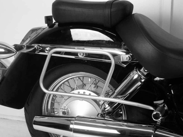 Porte-sac en cuir tubulaire chromé pour Honda VT 750 C Shadow (08-16) Hepco & Becker