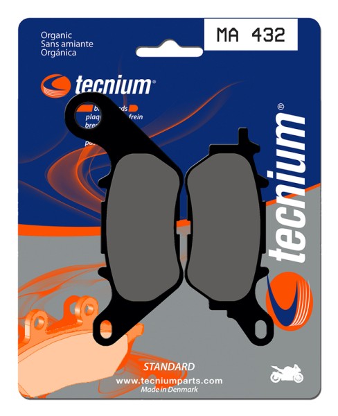 Plaquettes de frein organiques Tecnium Street - MA432