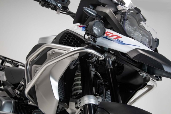 SW-Motech Barre de carrossage supérieure argentée pour BMW R 1200 GS LC /Rallye (16-18), R 1250 GS (19-) - SW Motech