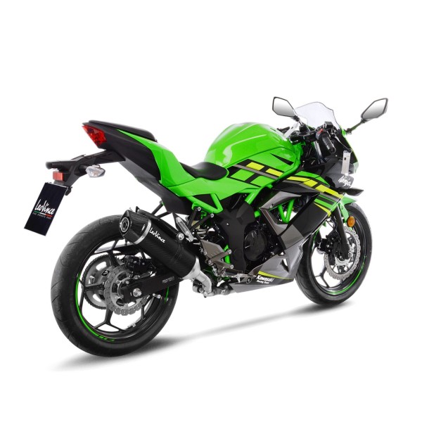 Système d'échappement LeoVince LV One Evo pour Kawasaki Ninja 125 /Z 125, carbone, slip on, Euro4, E-approbation