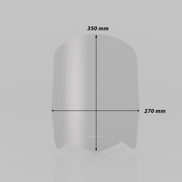 Pare-brise Rally noir mat pour Yamaha Ténéré 700 (19-24)