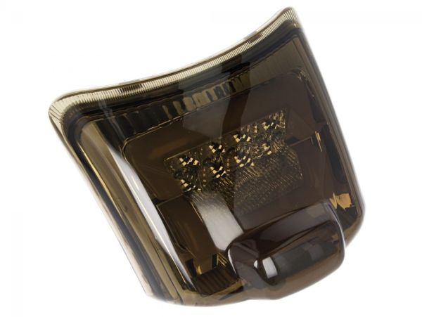 Feu arrière à LED noir, homologué E pour Vespa GTS / GTV (jusqu'à 2014)