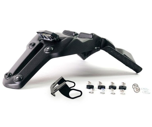 Support de plaque d'immatriculation court en carbone pour Yamaha Ténéré 700 (19-24)-